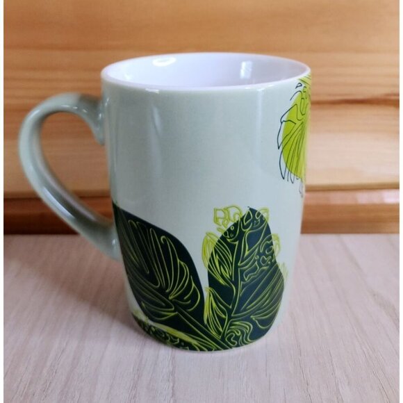 Starbucks Coffee Mug 2021 Green Leaf Mermaid 10 Fl Oz 4in Cup Coffee Bar - Picture 2 of 10